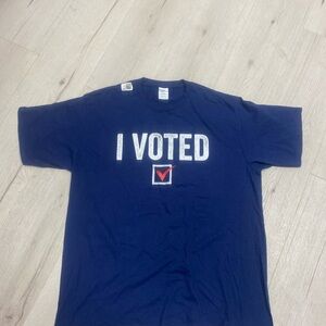 Port and Company Navy 'I Voted' Tee